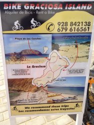 Alquiler de bicicletas  isla de La Graciosa