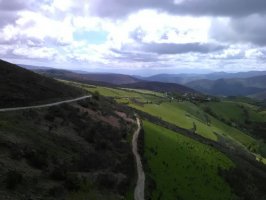 Camino Francés hacia Santiago de Compostela