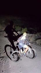 Ruta nocturna en bicicleta de monataña por el sur de la isla de Tenerife, El Palmar, El Medano