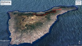  Rutas de Bikepacking Tenerife, Primer trazado 86km