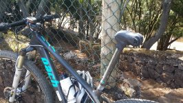 Camino  Santiago del Teide en bicicleta de montaña