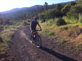 Ruta desde La Caldera al Lagar en bicicleta, Tenerife.