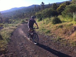 Ruta desde La Caldera al Lagar en bicicleta, Tenerife.