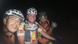 Ruta nocturna desde El Palmar al Medano en bicicleta de montaña