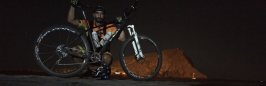 Ruta nocturna desde El Palmar al Medano en bicicleta de montaña