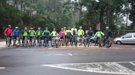 Subida los Loros en bicicleta de montaña para despedir el año 2015